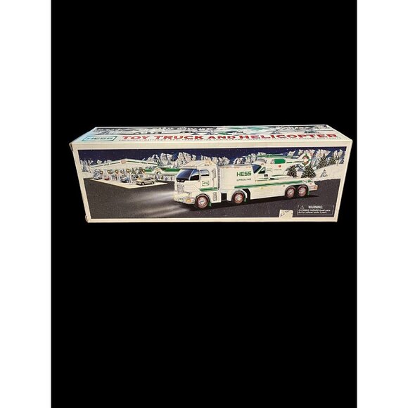 HESS COLLECTIBLE TOY MODEL VEHICLE 2006 TRUCK AND HELICOPTER NEW IN BOX!! - Picture 1 of 5